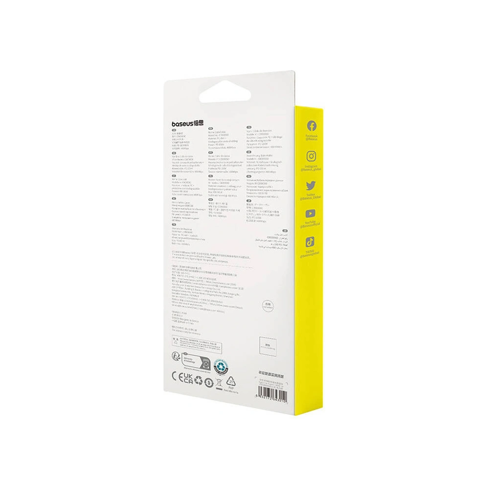 Hurtownia GSM - Kábel Baseus USB-C / USB-C Habitat Series 100W, PD, 1m (zöld) - BSU4670 - {ean13} - Hurt