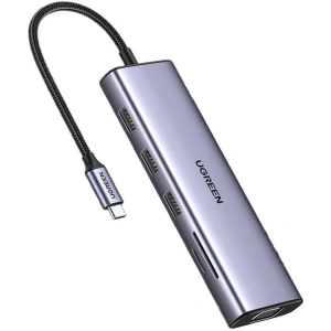Hurtownia GSM - HUB UGREEN CM498 adaptér 10w1 USB-C / 3xUSB-A 3.0, HDMI, VGA, RJ45, SD/TF, AUX3.5mm, PD - UGR1712 - {ean13} - Hurt