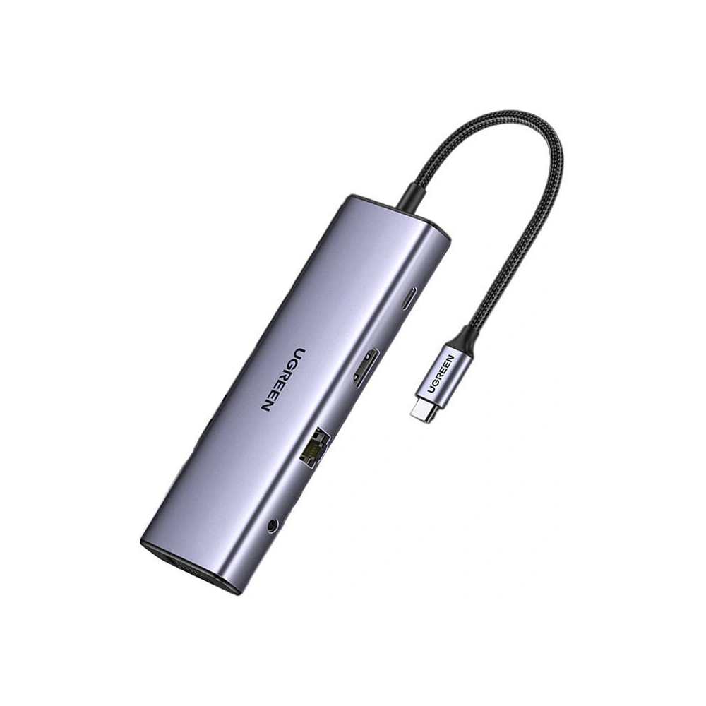 Hurtownia GSM - HUB UGREEN CM498 adaptér 10w1 USB-C / 3xUSB-A 3.0, HDMI, VGA, RJ45, SD/TF, AUX3.5mm, PD - UGR1712 - {ean13} - Hurt