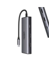 UGREEN CM498 6in1 adapter USB-C / 2x USB-A 3.0, USB-C 3.0, 2xHDMI, PD