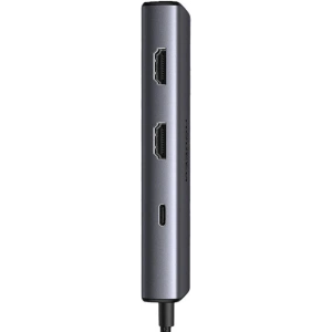 Hurtownia GSM - HUB UGREEN CM498 adapter 6w1 USB-C / 2x USB-A 3.0, USB-C 3.0, 2xHDMI, PD - UGR1714 - {ean13} - Hurt