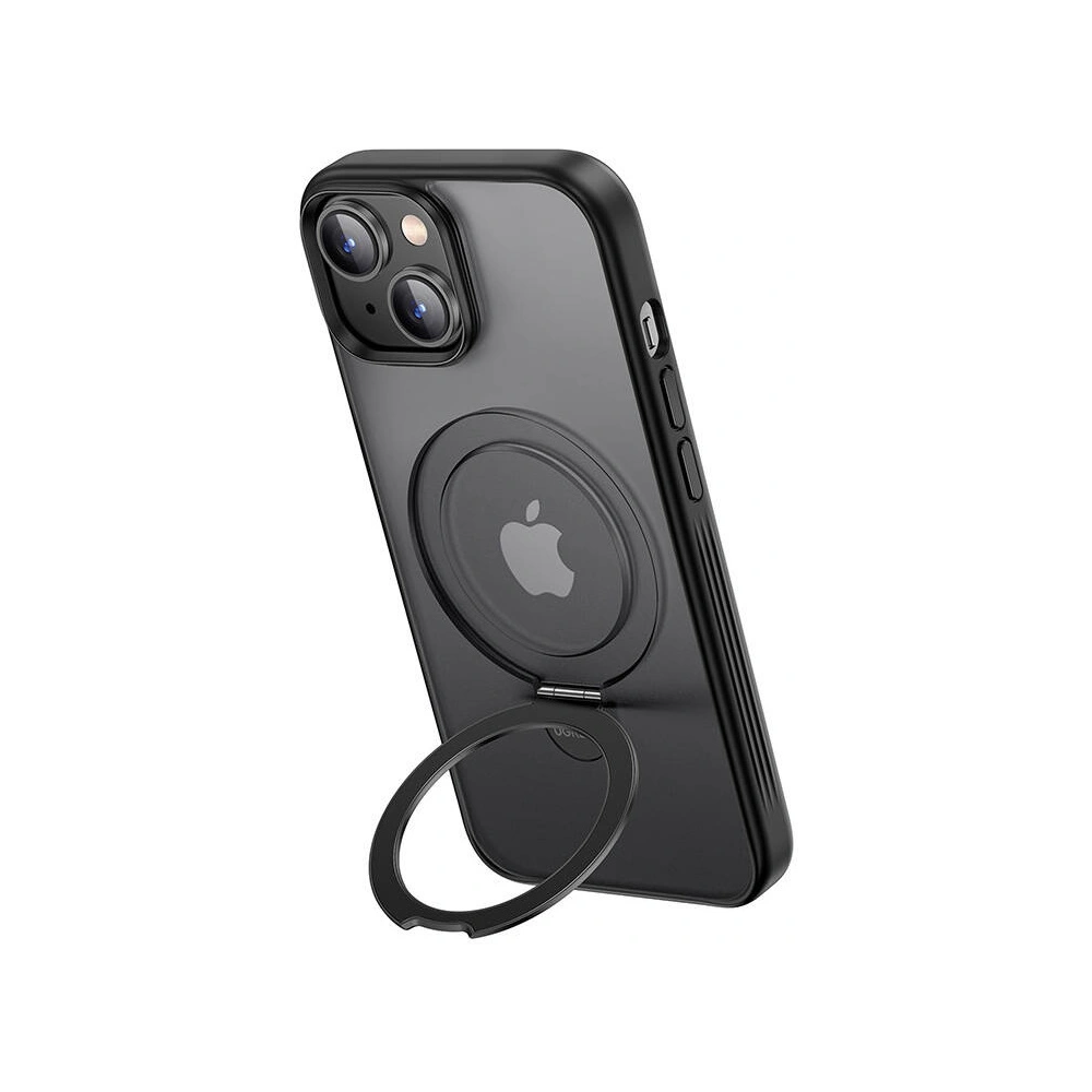 Etui UGREEN LP761 cu suport pentru deget Apple iPhone 15 (Negru)
