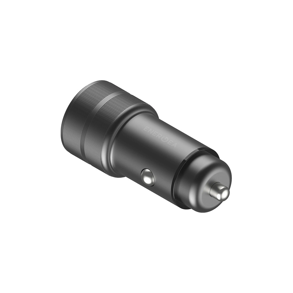 Hurtownia GSM - ENERGEA Alu Drive PD20+ autós töltő USB-A, USB-C, PD, QC 3.0, 38W szürke/gunmetal - ENG110 - {ean13} - Hurt