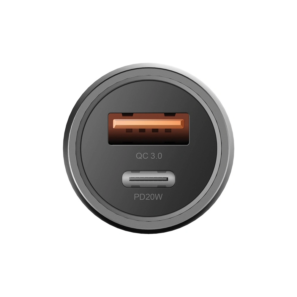 Hurtownia GSM - ENERGEA Alu Drive PD20+ autós töltő USB-A, USB-C, PD, QC 3.0, 38W szürke/gunmetal - ENG110 - {ean13} - Hurt