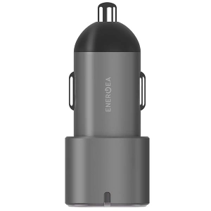 Hurtownia GSM - ENERGEA Alu Drive D60 2xUSB-C, PD, PPS, 66W acsisz autós töltő, acél/gunmetal - ENG111 - {ean13} - Hurt