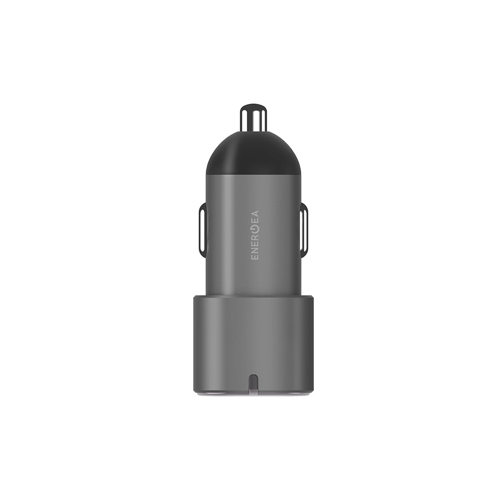 Hurtownia GSM - Automobilová nabíječka ENERGEA Alu Drive D60 2xUSB-C, PD, PPS, 66W ocelová/gunmetal - ENG111 - {ean13} - Hurt