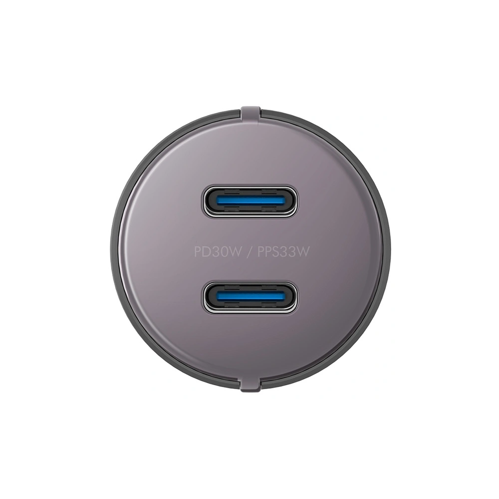 Hurtownia GSM - Automobilová nabíječka ENERGEA Alu Drive D60 2xUSB-C, PD, PPS, 66W ocelová/gunmetal - ENG111 - {ean13} - Hurt