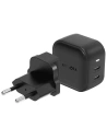 Energea US+EU Travelite GAN45 Netzladegerät 2xUSB-C, PD, PPS, 45W schwarz/black