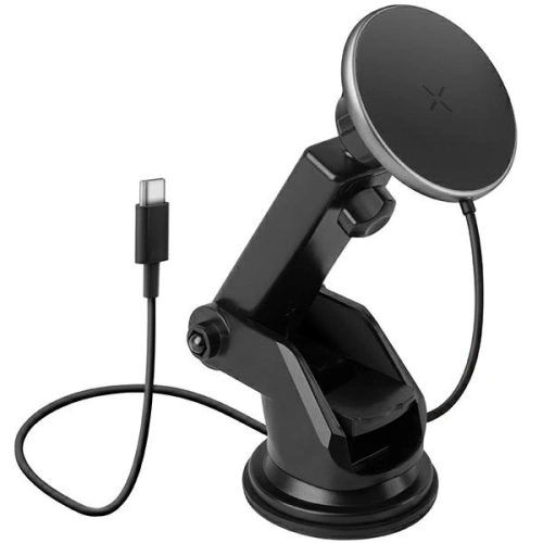 Uchwyt samochodowy z ładowarką indukcyjną ENERGEA MagDrive na kokpit / do kratki nawiewu czarny/black MagSafe
