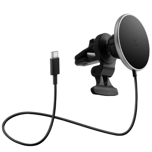 Uchwyt samochodowy z ładowarką indukcyjną ENERGEA MagDrive na kokpit / do kratki nawiewu czarny/black MagSafe