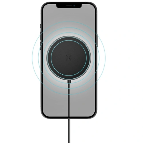 Uchwyt samochodowy z ładowarką indukcyjną ENERGEA MagDrive na kokpit / do kratki nawiewu czarny/black MagSafe