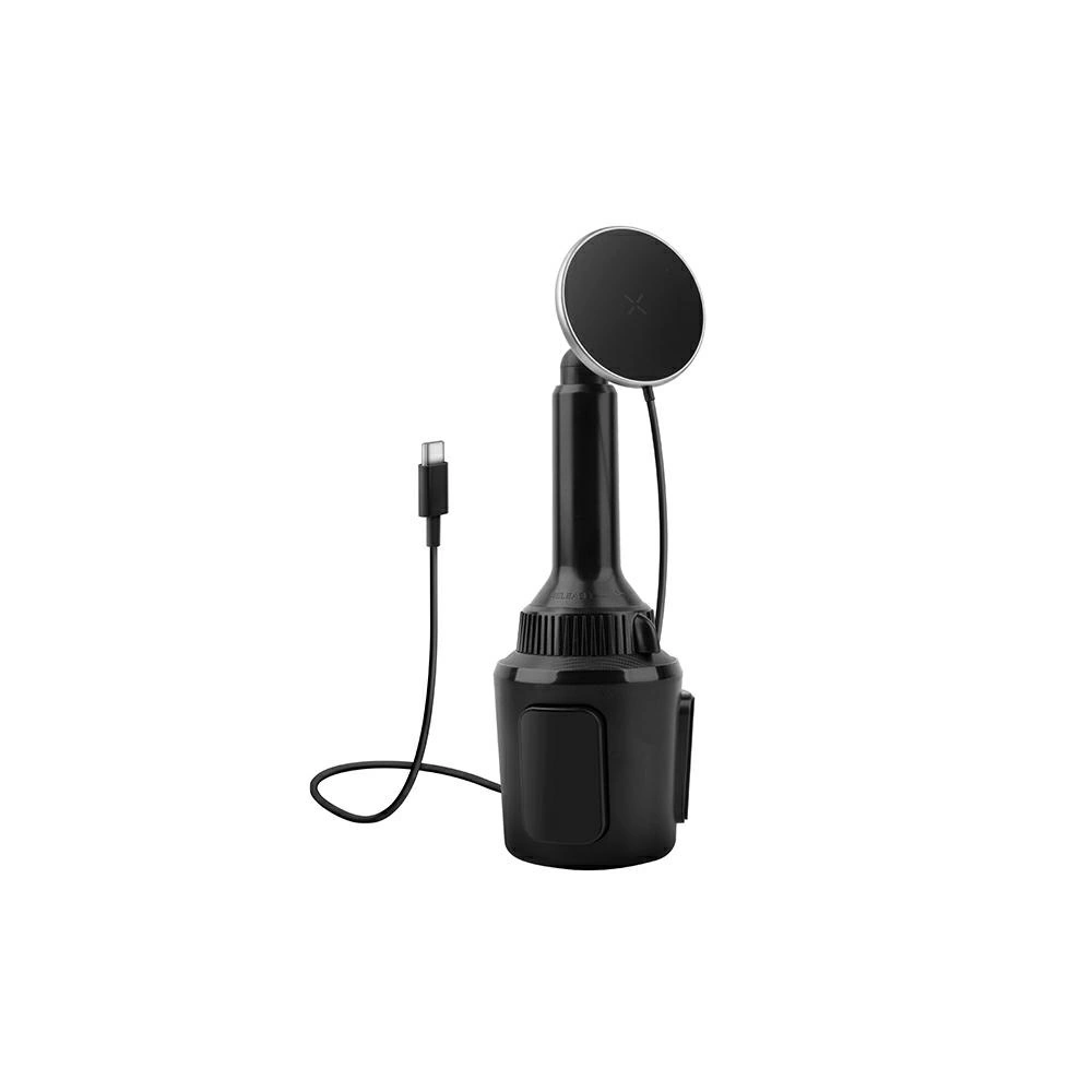 Hurtownia GSM - Suport auto cu încărcător inductiv ENERGEA MagDrive cu suport pentru cană pentru grila de ventilație negru/black MagSafe - ENG116 - {ean13} - Hurt