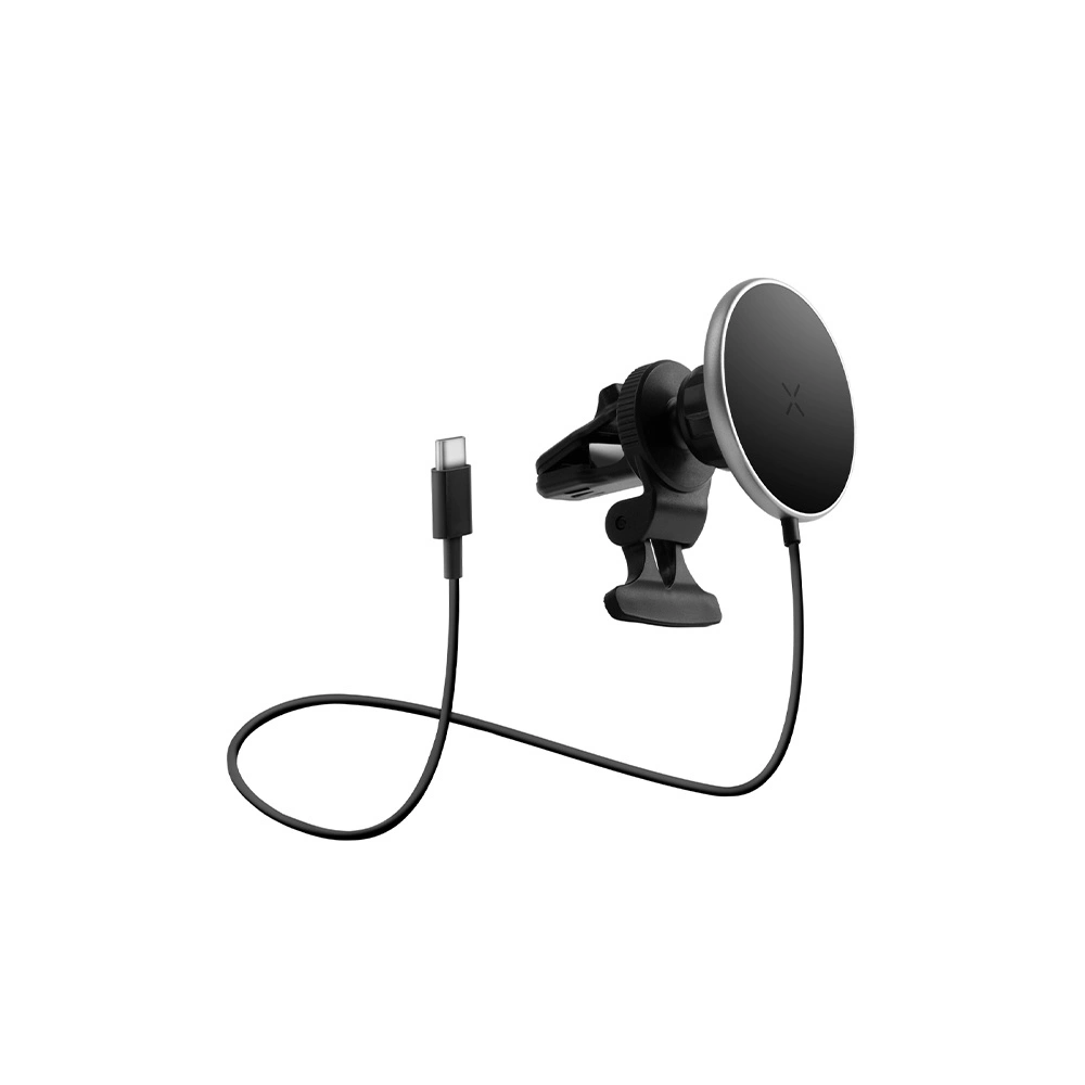Hurtownia GSM - Suport auto cu încărcător inductiv ENERGEA MagDrive cu suport pentru cană pentru grila de ventilație negru/black MagSafe - ENG116 - {ean13} - Hurt