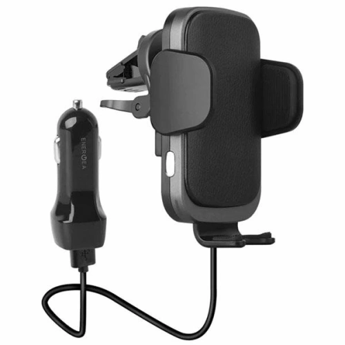 Uchwyt samochodowy z ładowarką indukcyjną ENERGEA Wimount Sense 2.0 na kokpit / szybę / do kratki nawiewu czarny/black