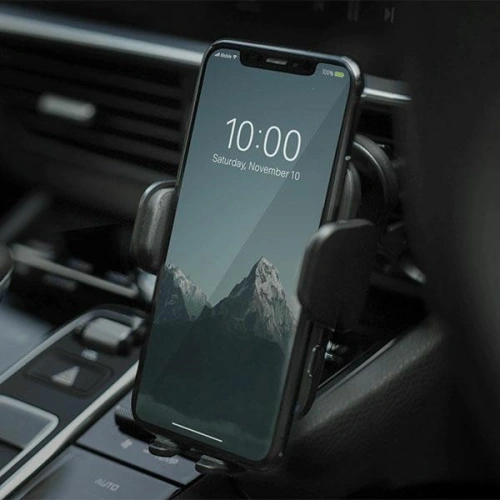 Uchwyt samochodowy z ładowarką indukcyjną ENERGEA Wimount Sense 2.0 na kokpit / szybę / do kratki nawiewu czarny/black