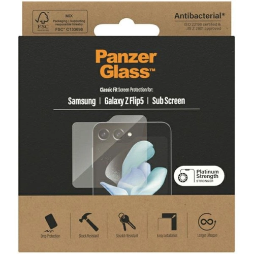 Szkło hartowane PanzerGlass Classic Fit Samsung Galaxy Z Flip5 Screen Protection Antibacterial