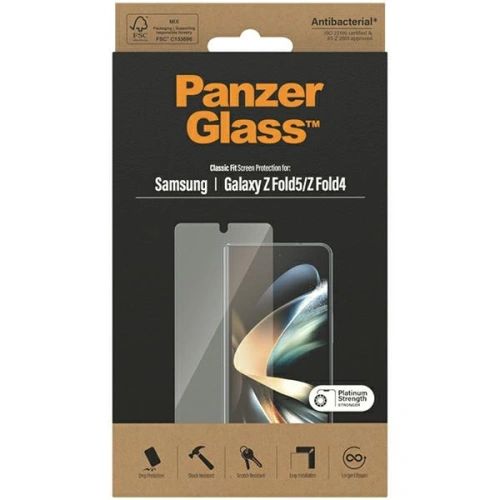 Szkło hartowane PanzerGlass Classic Fit Samsung Galaxy Z Fold5 / Fold4 Screen Protection Antibacterial