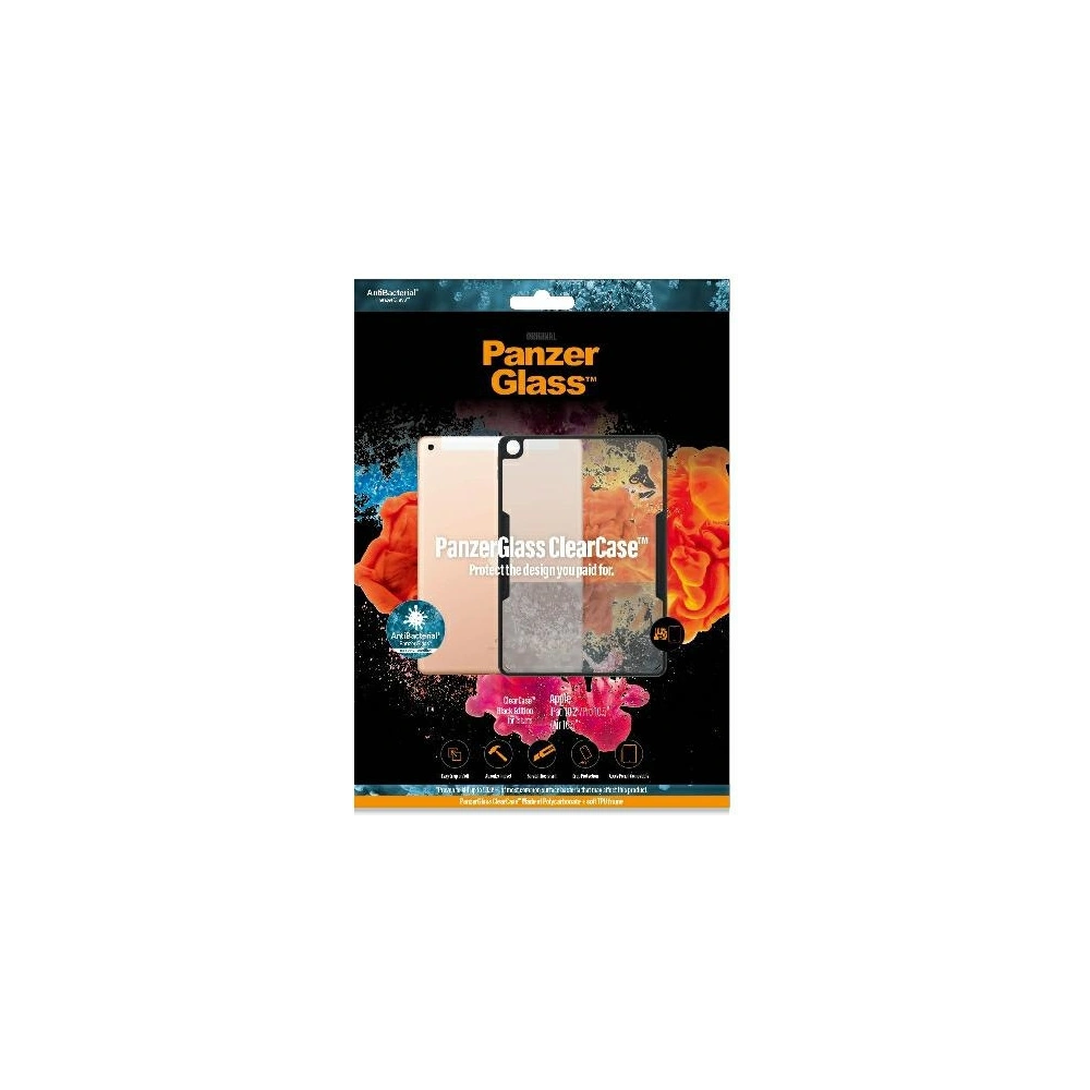 Wholesale PanzerGlass ClearCase Apple iPad 10.2 2019/2020/2021 (7, 8, 9 gen) Antibacterial black - PZG486 - {ean13} - Hurt