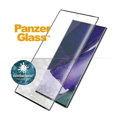Szkło hartowane PanzerGlass Curved Super+ Samsung Galaxy Note 20 Ultra Case Friendly Finger Print AntiBacterial czarne