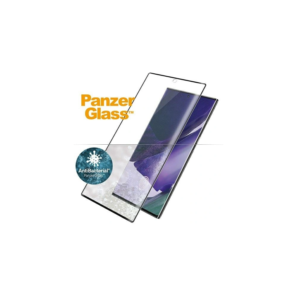 Hurtownia GSM - Tvrzené sklo PanzerGlass Curved Super+ Samsung Galaxy Note 20 Ultra Case Friendly Finger Print AntiBacterial černé - PZG494 - {ean13} - Hurt