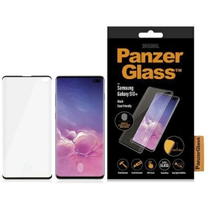 Wholesale PanzerGlass Curved Super+ Samsung Galaxy S10+ Plus Case Friendly Finger Print black - PZG495 - {ean13} - Hurt
