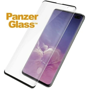 Wholesale PanzerGlass Curved Super+ Samsung Galaxy S10+ Plus Case Friendly Finger Print black - PZG495 - {ean13} - Hurt