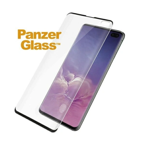 Szkło hartowane PanzerGlass Curved Super+ Samsung Galaxy S10+ Plus Case Friendly Finger Print czarne