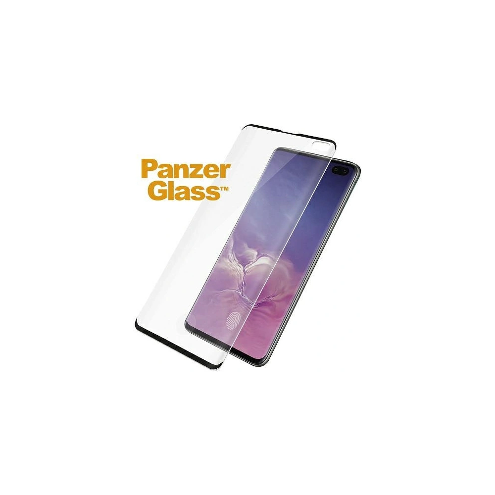Hurtownia GSM - Gehärtetes Glas PanzerGlass Curved Super+ Samsung Galaxy S10+ Plus Case Friendly Finger Print schwarz - PZG495 - {ean13} - Hurt
