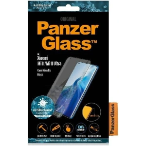 Hurtownia GSM - Tvrzené sklo PanzerGlass Curved Super+ Xiaomi Mi 11 / Mi 11 Ultra Case Friendly Antibakteriální černé - PZG496 - {ean13} - Hurt