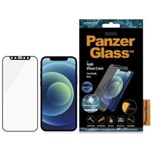 Hurtownia GSM - Gehärtetes Glas PanzerGlass E2E Anti-Bluelight Apple iPhone 12 Mini Case Friendly Antibakteriell Mikroriss schwarz - PZG497 - {ean13} - Hurt