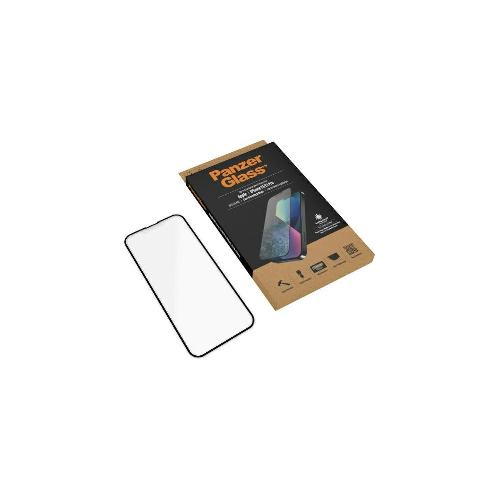 Hurtownia GSM - Tvrzené sklo PanzerGlass E2E Anti-Glare Apple iPhone 13 / 13 Pro Case Friendly AntiBacterial MicroFracture černé - PZG499 - {ean13} - Hurt