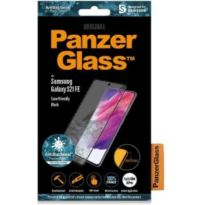 Hurtownia GSM - Sticlă temperată PanzerGlass E2E Microfracture Samsung Galaxy S21 FE Case Friendly Finger Print AntiBacterial neagră - PZG503 - {ean13} - Hurt
