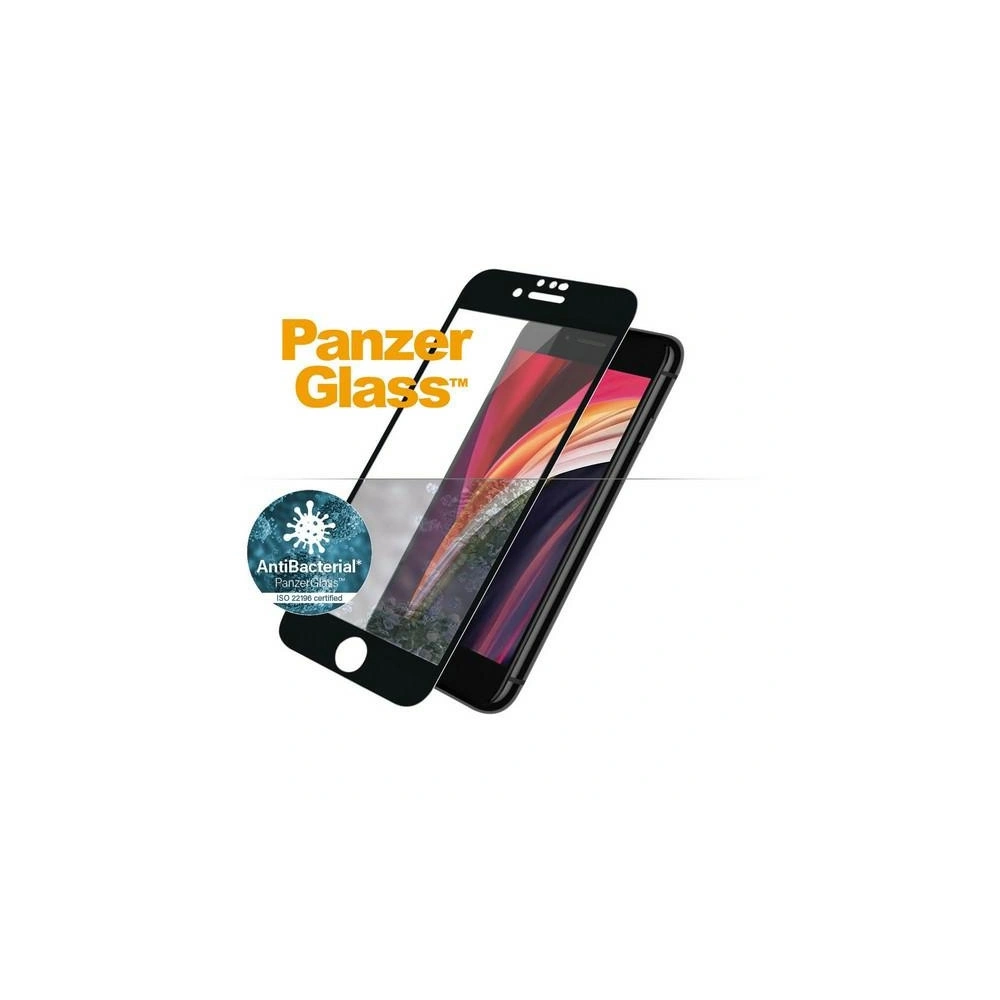 Hurtownia GSM - Edzett üveg PanzerGlass E2E Pro Super+ Apple iPhone 7 / 8 / SE / SE 2022 Case Friendly fekete - PZG506 - {ean13} - Hurt