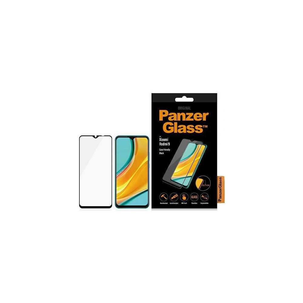 Hurtownia GSM - Edzett üveg PanzerGlass E2E Regular Xiaomi Redmi 9 Case Friendly fekete - PZG510 - {ean13} - Hurt