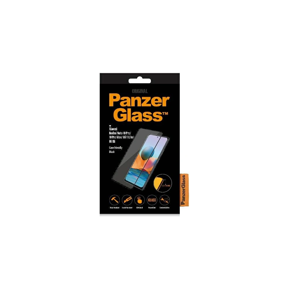 Hurtownia GSM - Sticlă securizată PanzerGlass E2E Regular Xiaomi Redmi Note 10 Pro / 10 Pro Max / Mi 11i / Poco F3 Case Friendly neagră - PZG511 - {ean13} - Hurt