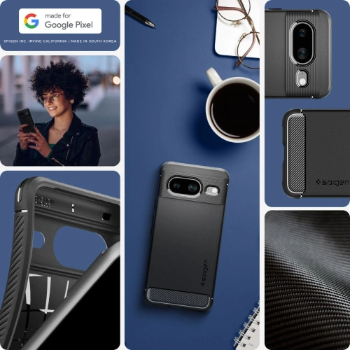 Etui Spigen Rugged Armor Google Pixel 8 Matte Black