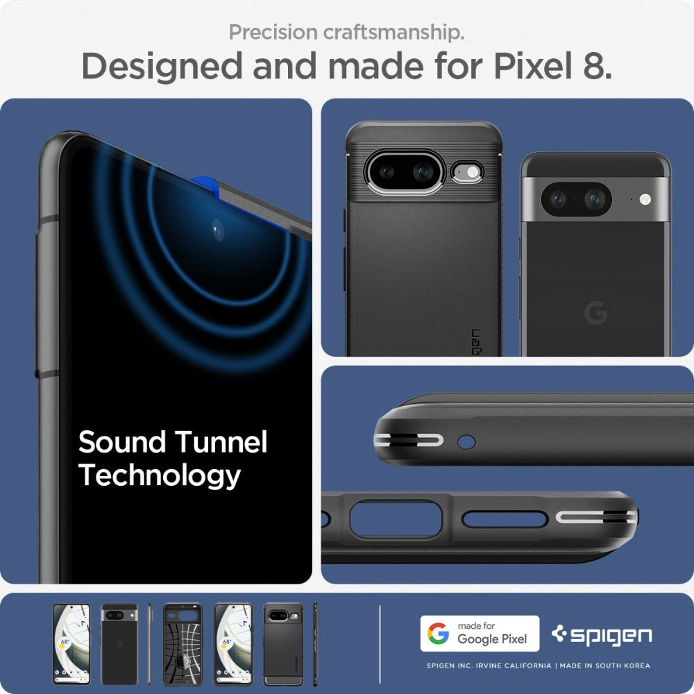 Hurtownia GSM - Etui Spigen Rugged Armor Google Pixel 8 Matně černé - SPN3135 - {ean13} - Hurt