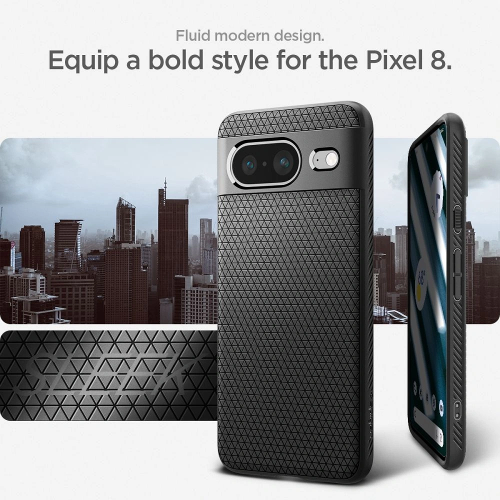 Hurtownia GSM - Etui Spigen Liquid Air Google Pixel 8 Matt Fekete - SPN3136 - {ean13} - Hurt