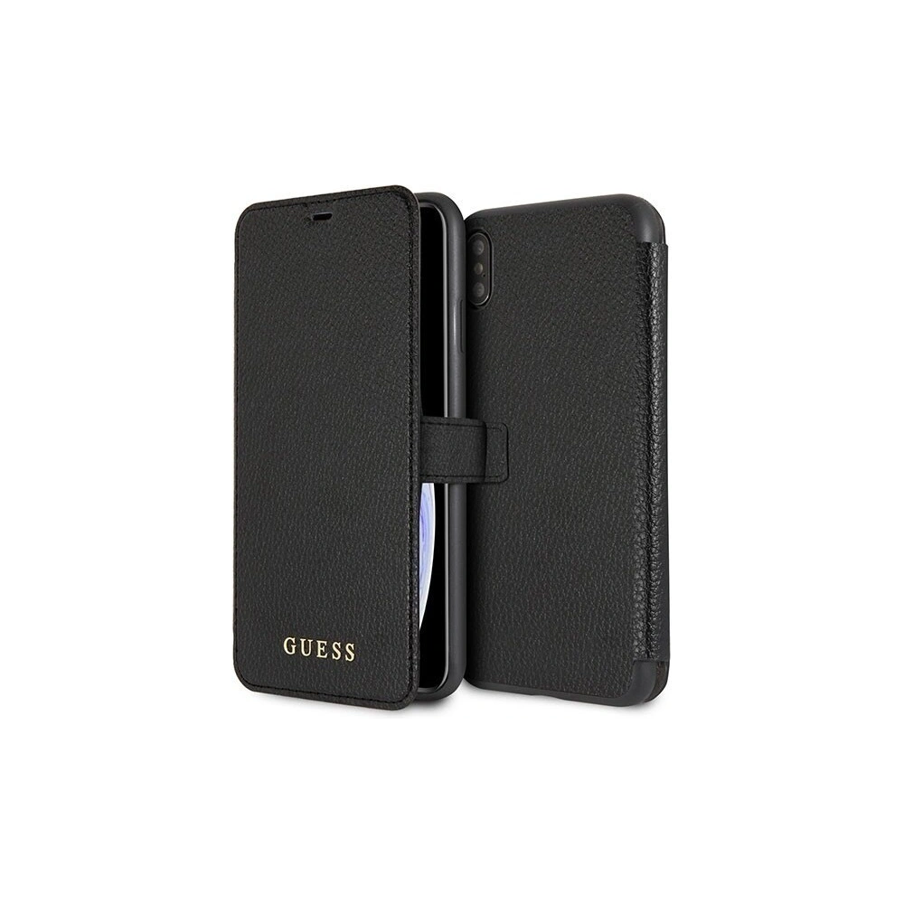 Hurtownia GSM - Etui Guess GUFLBKI65IGLBK Apple iPhone XS Max černé/kniha Iridescent - GUE001BLK - {ean13} - Hurt