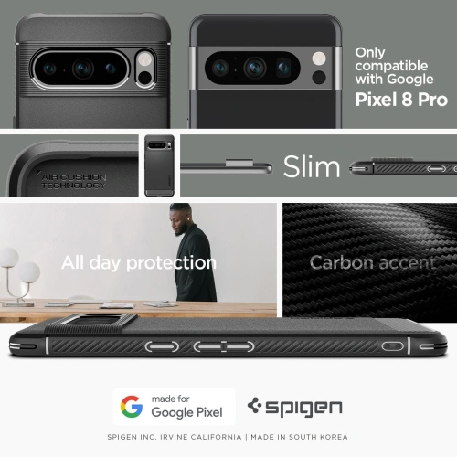 Etui Spigen Rugged Armor Google Pixel 8 Pro Matte Black
