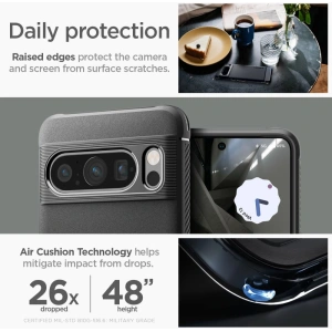 Hurtownia GSM - Etui Spigen Rugged Armor Google Pixel 8 Pro Matt Fekete - SPN3137 - {ean13} - Hurt