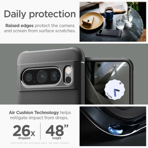 Etui Spigen Rugged Armor Google Pixel 8 Pro Matte Black