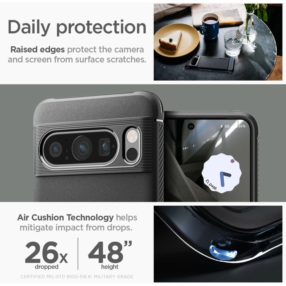 Hurtownia GSM - Etui Spigen Rugged Armor Google Pixel 8 Pro Matt Fekete - SPN3137 - {ean13} - Hurt