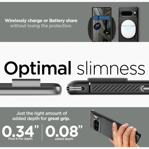 Etui Spigen Rugged Armor Google Pixel 8 Pro Matte Black