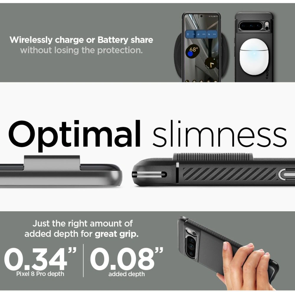 Wholesale Spigen Rugged Armor Google Pixel 8 Pro Matte Black - SPN3137 - {ean13} - Hurt