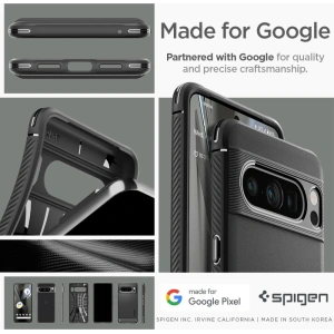 Hurtownia GSM - Etui Spigen Rugged Armor Google Pixel 8 Pro Matt Fekete - SPN3137 - {ean13} - Hurt