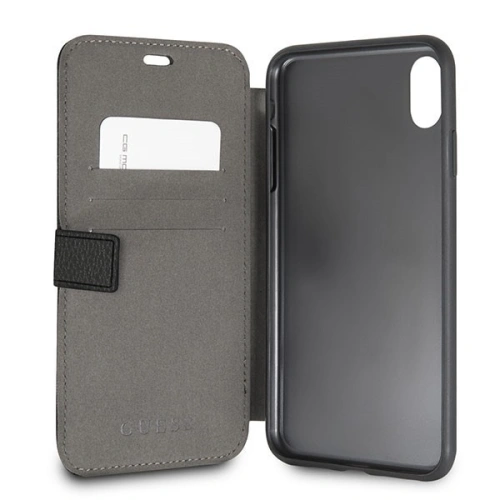 Etui Guess GUFLBKI65IGLBK Apple iPhone XS Max black/czarny book Iridescent