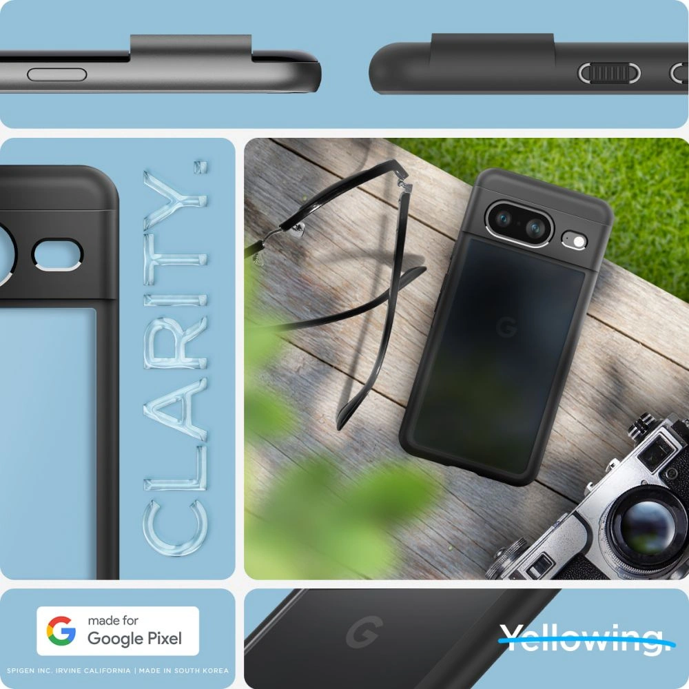 Hurtownia GSM - Etui Spigen Ultra Hybrid Google Pixel 8 Matt Fekete - SPN3139 - {ean13} - Hurt