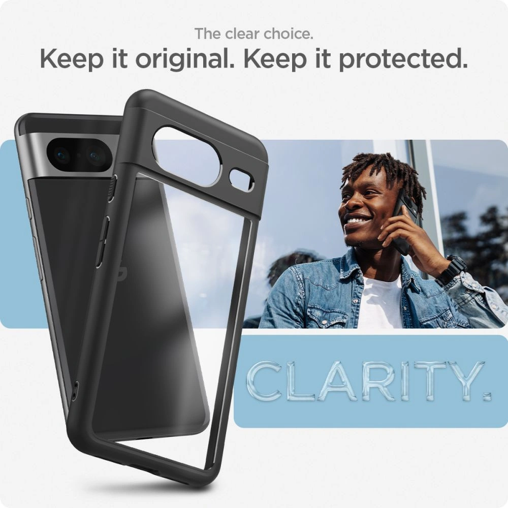 Hurtownia GSM - Etui Spigen Ultra Hybrid Google Pixel 8 Matt Fekete - SPN3139 - {ean13} - Hurt