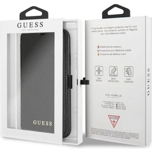 Hurtownia GSM - Case Guess GUFLBKI65IGLBK Apple iPhone XS Max schwarz/czarny Buch Iridescent - GUE001BLK - {ean13} - Hurt
